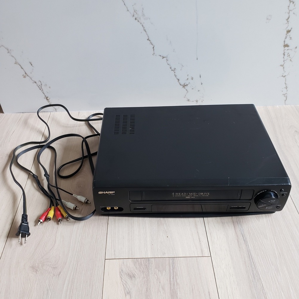 Sharp VCR Video Cassette Recorder VC A544U Black Vintage Home Media Player VHS